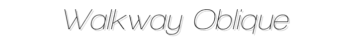 Walkway%20Oblique font