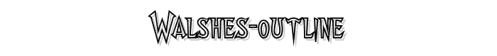 Walshes Outline font