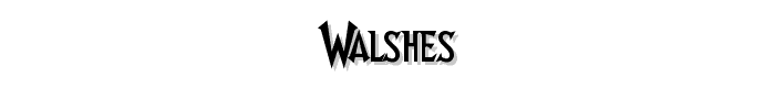 Walshes font