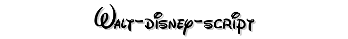 Walt Disney Script font