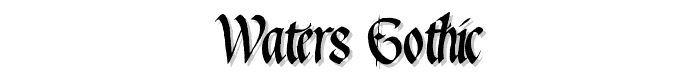 Waters%20Gothic font