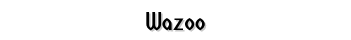 Wazoo font