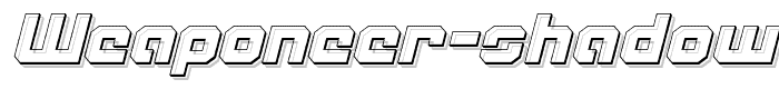 Weaponeer Shadow Italic font