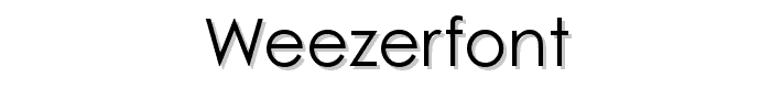 WeezerFont font