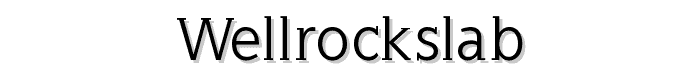 WellrockSlab font