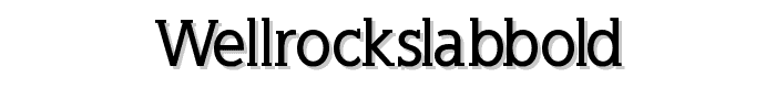 WellrockSlabBold font