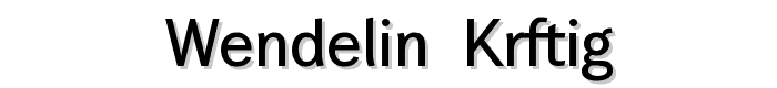 Wendelin-Krftig font