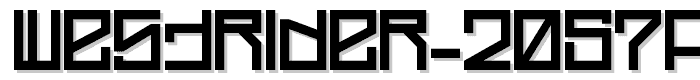 Westrider 2057FreehandProfit font