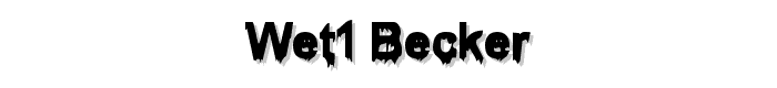 Wet1%20Becker font