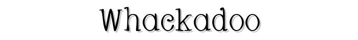 Whackadoo font