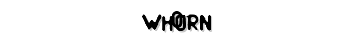 Whorn font