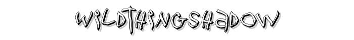 WildThingShadow font