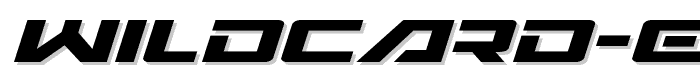 Wildcard Expanded Italic police