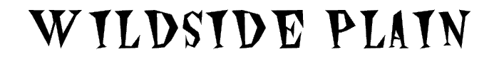 Wildside Plain font