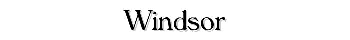 Windsor font