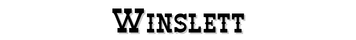 Winslett font