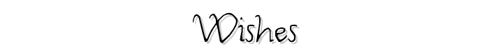 Wishes font