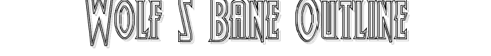 Wolf%27s%20Bane%20Outline font