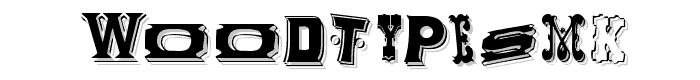 WoodTypesMK font