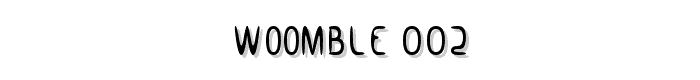 Woomble_002 font