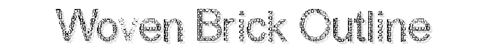 Woven%20Brick%20outline font