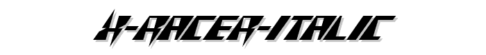 X%20Racer%20Italic font