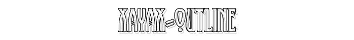 XAyax Outline font