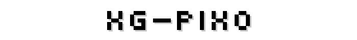 XG pixo font