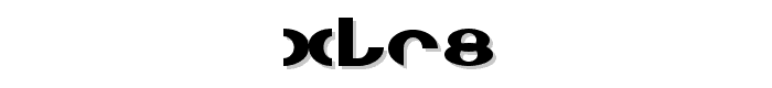 XLR8 font