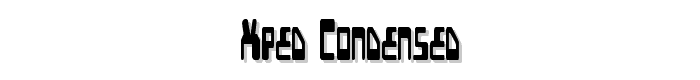 XPED%20Condensed font