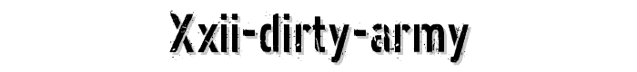 XXII DIRTY ARMY font