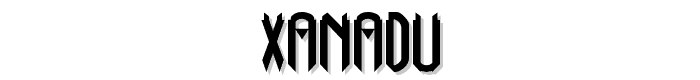 Xanadu font