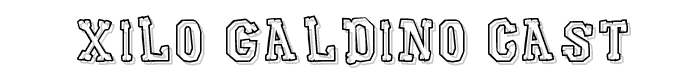 Xilo%20Galdino%20Cast font