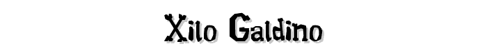 Xilo%20Galdino font