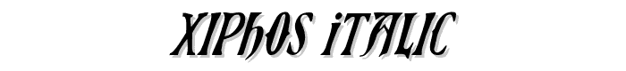 Xiphos%20Italic font