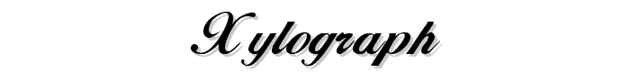 Xylograph font