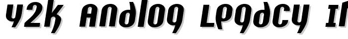 Y2K%20Analog%20Legacy%20Italic font