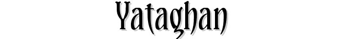 Yataghan font