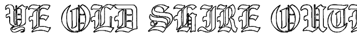 Ye Old Shire Outline font