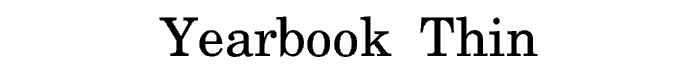 Yearbook%20Thin font