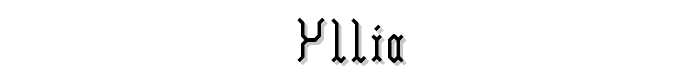 Yllia font