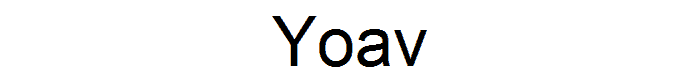 Yoav font