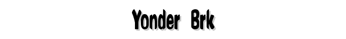 Yonder%20BRK font