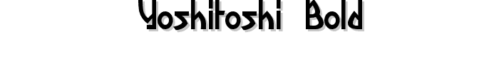 Yoshitoshi%20Bold font