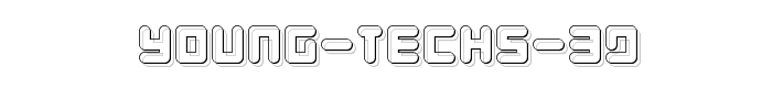 Young Techs 3D font