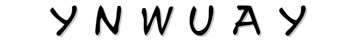 y.n.w.u.a.y font