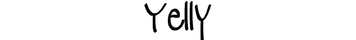 yelly font