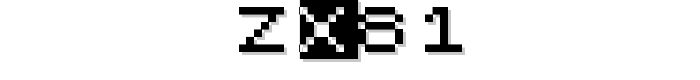 ZX81 font