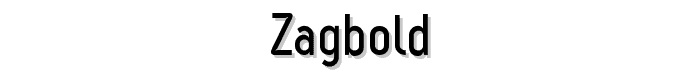 ZagBold font