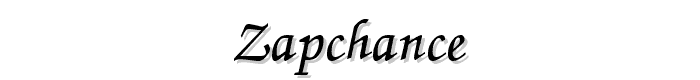ZapChance font